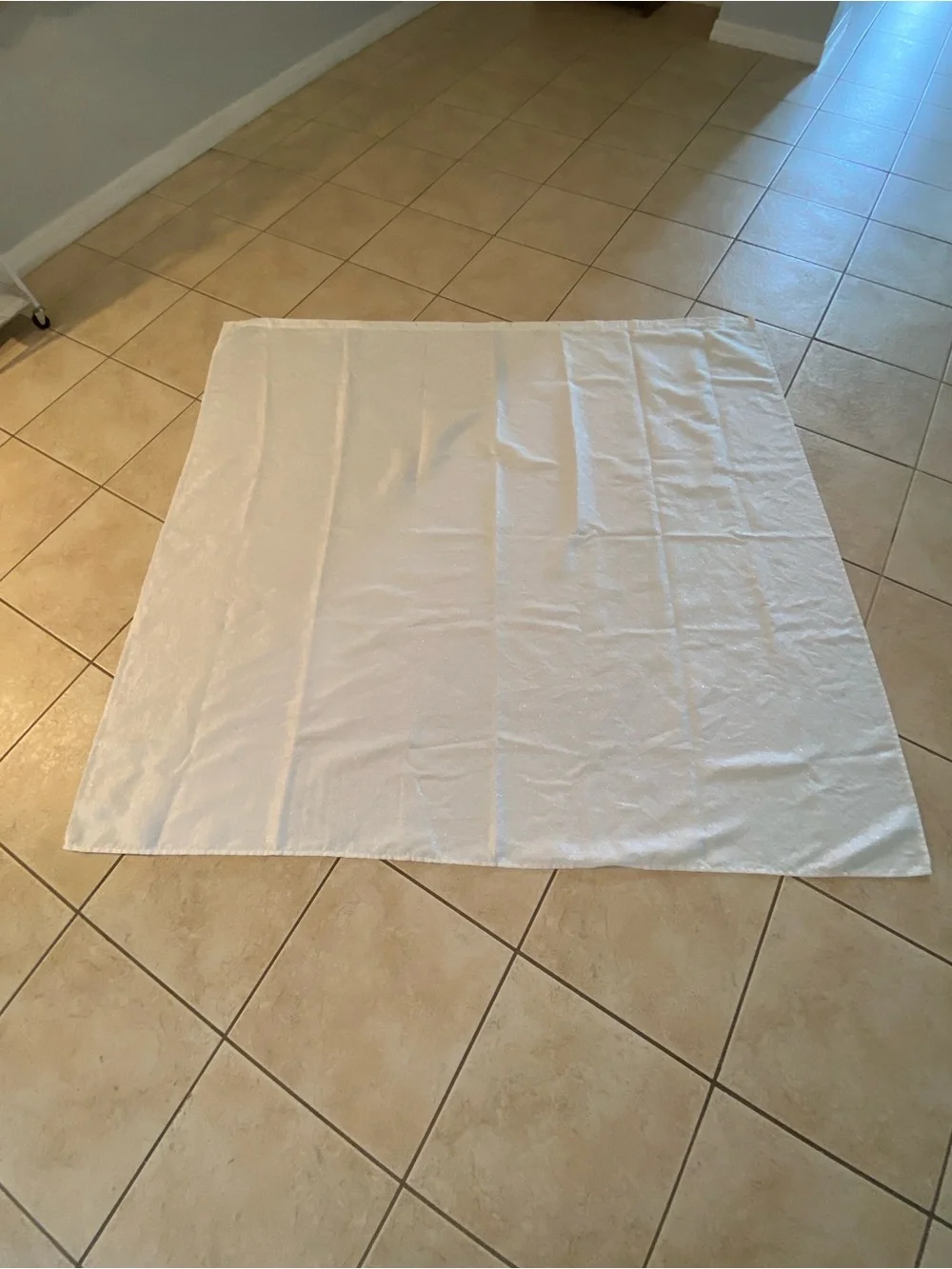 White Square Bedding or Throw